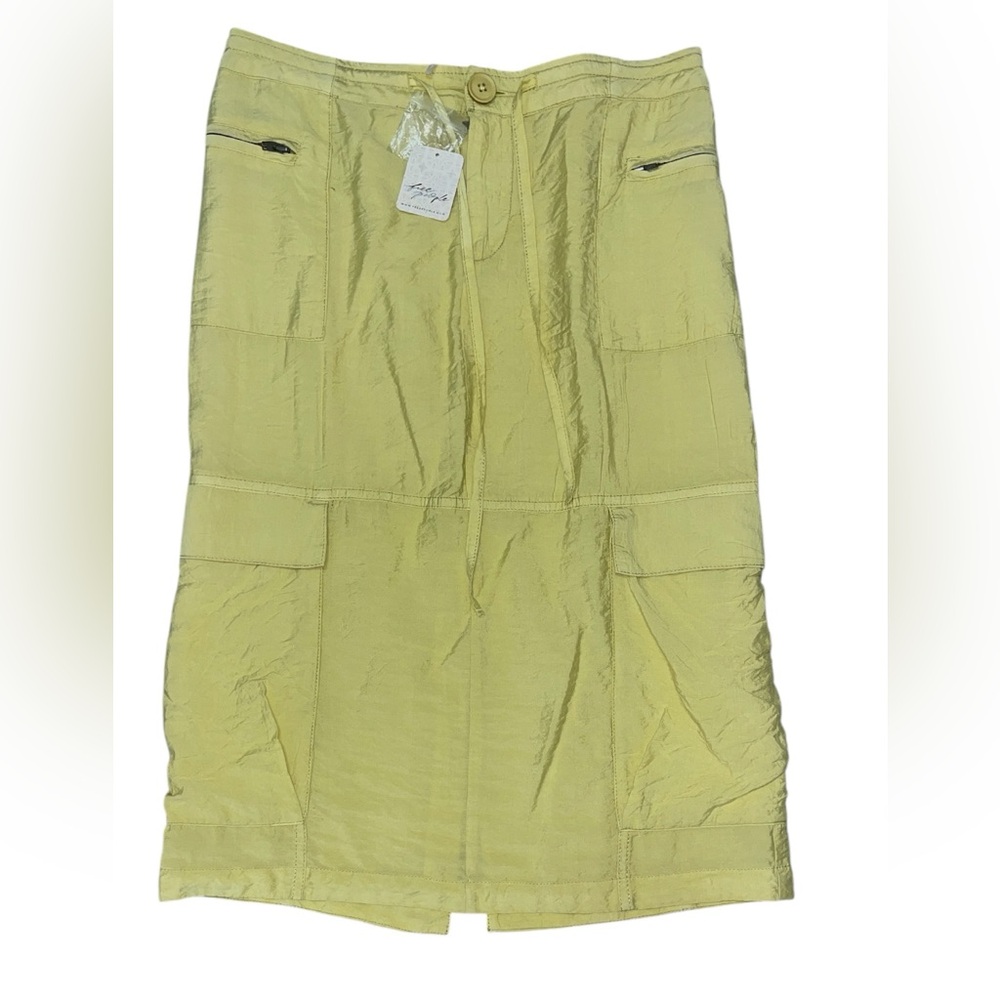 270. FREE PEOPLE Evie Column Midi Skirt in Pale Green NWT $128 - Picture 2 of 5